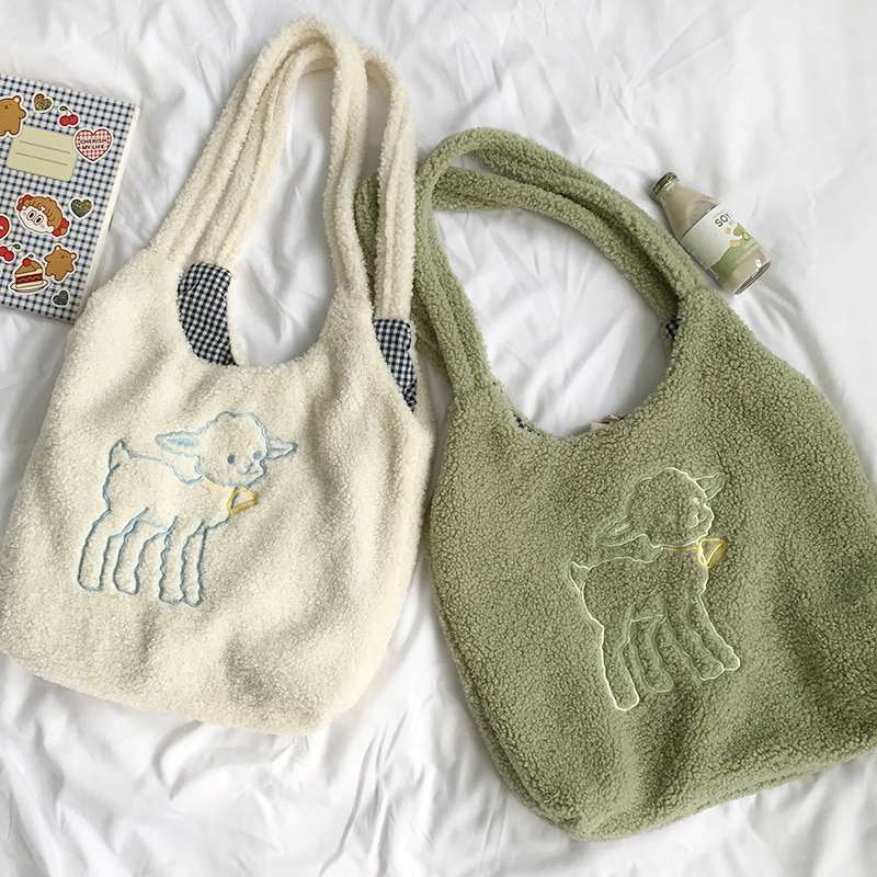 Women's Shopping Bag with Embroidery Women's Shopping Bag with Embroidery