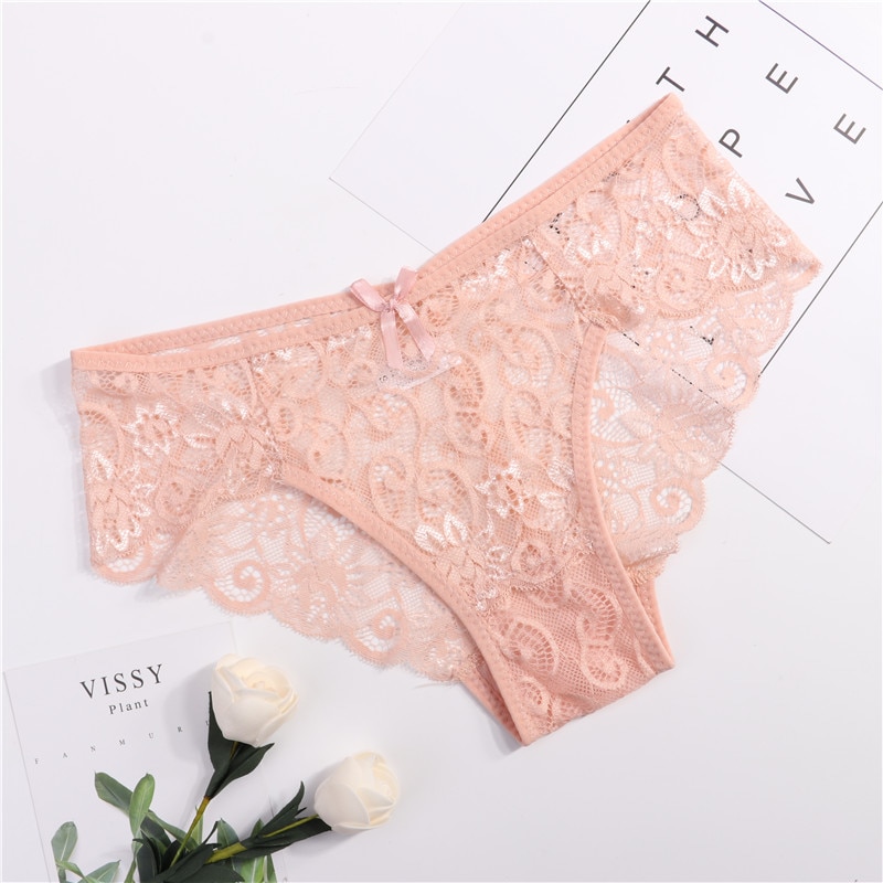 Women's Floral Lace Panties Set
