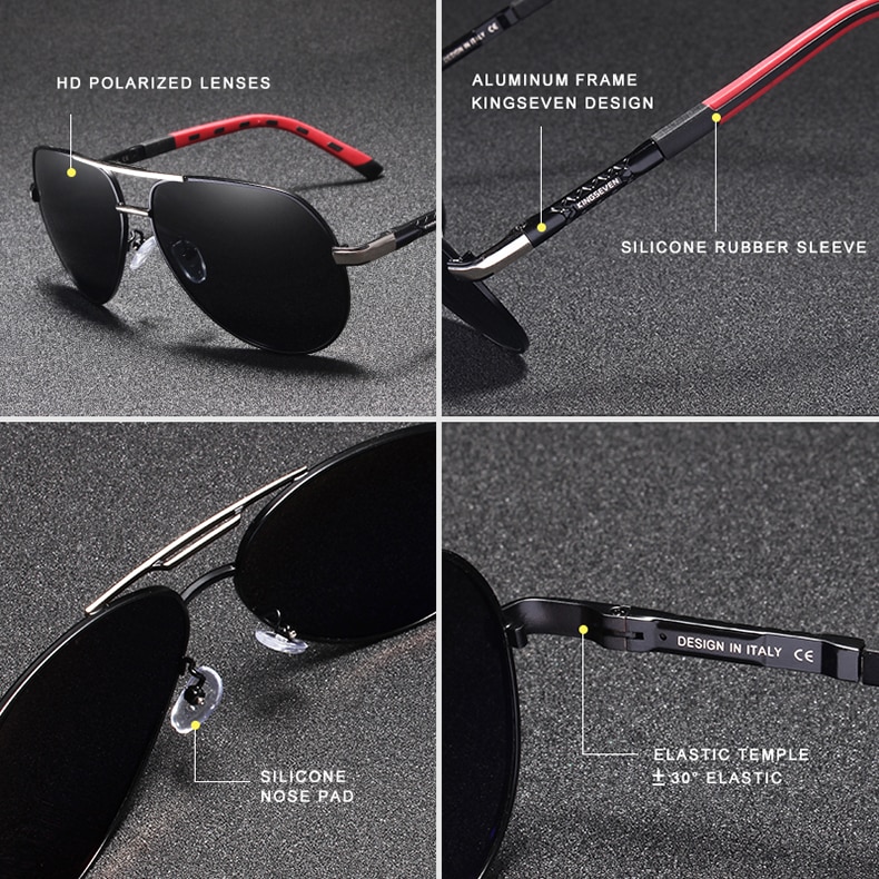 Men's Classic Design Polarized Aluminum Sunglasses Men's Classic Design Polarized Aluminum Sunglasses