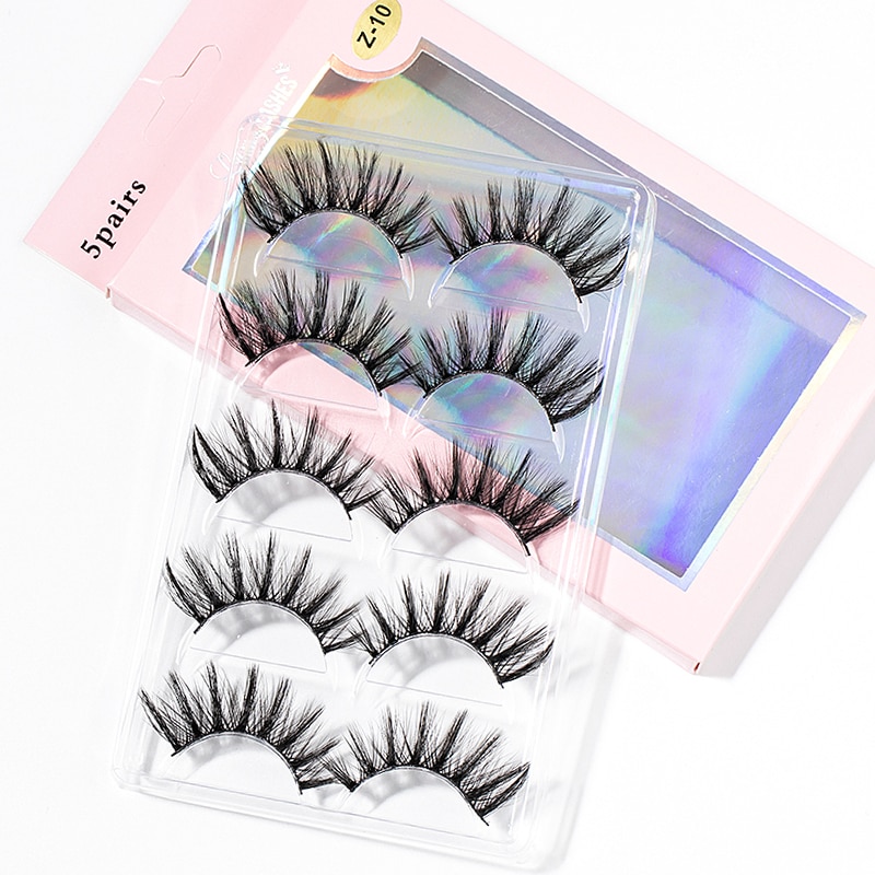 15-25 mm 3D Cross Eyelashes 5 Pairs Set 15-25 mm 3D Cross Eyelashes 5 Pairs Set