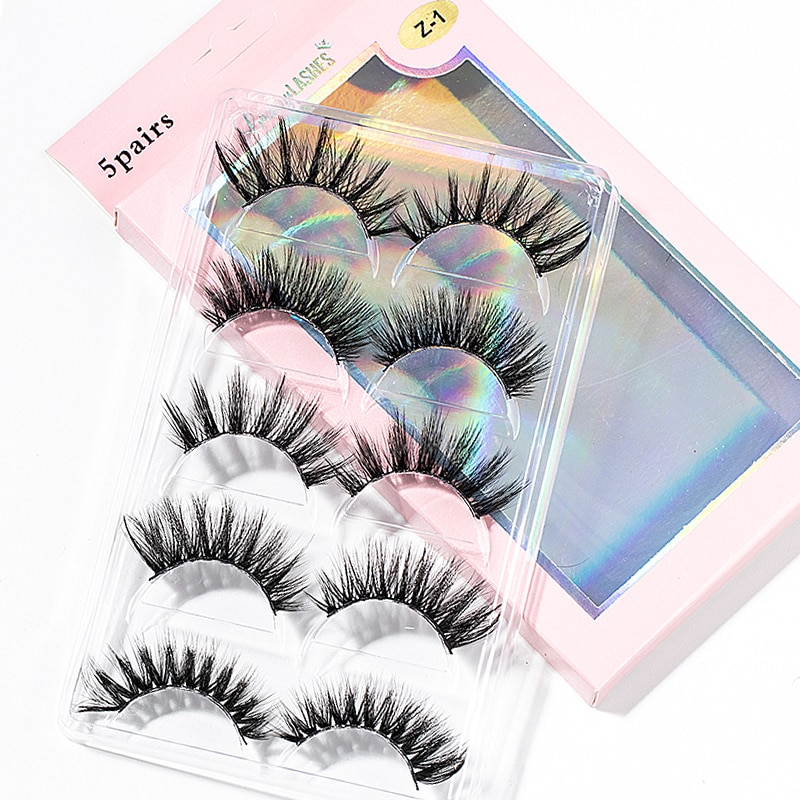 15-25 mm 3D Cross Eyelashes 5 Pairs Set 15-25 mm 3D Cross Eyelashes 5 Pairs Set