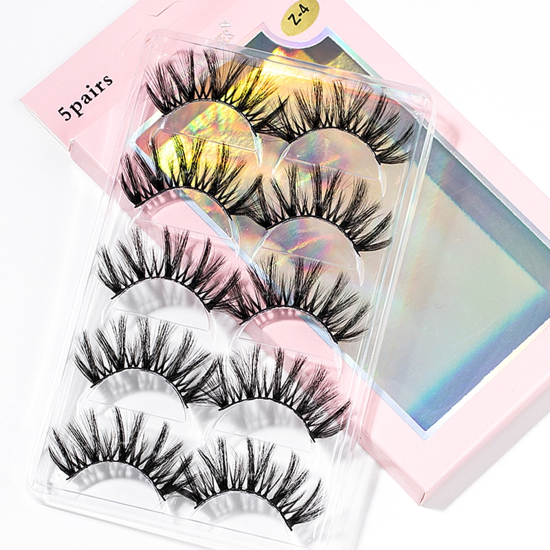 15-25 mm 3D Cross Eyelashes 5 Pairs Set 15-25 mm 3D Cross Eyelashes 5 Pairs Set