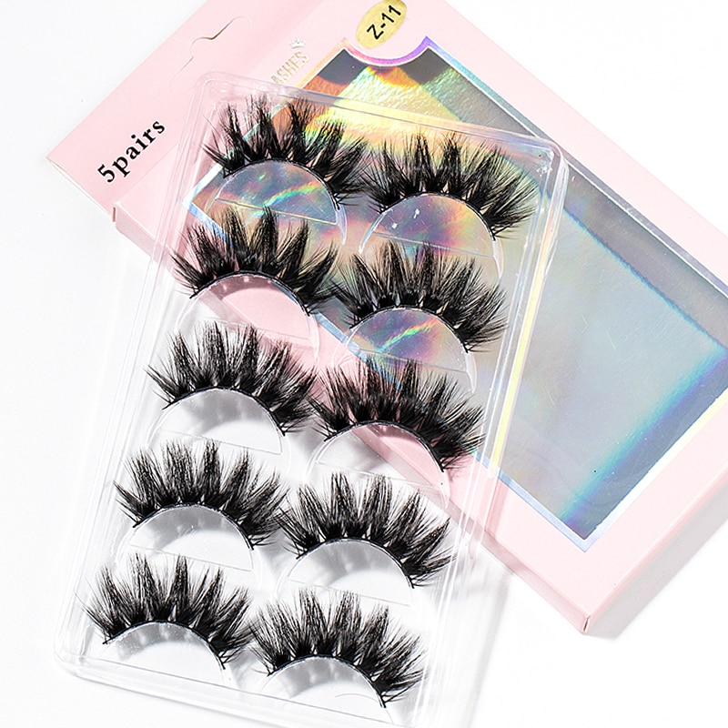 15-25 mm 3D Cross Eyelashes 5 Pairs Set 15-25 mm 3D Cross Eyelashes 5 Pairs Set