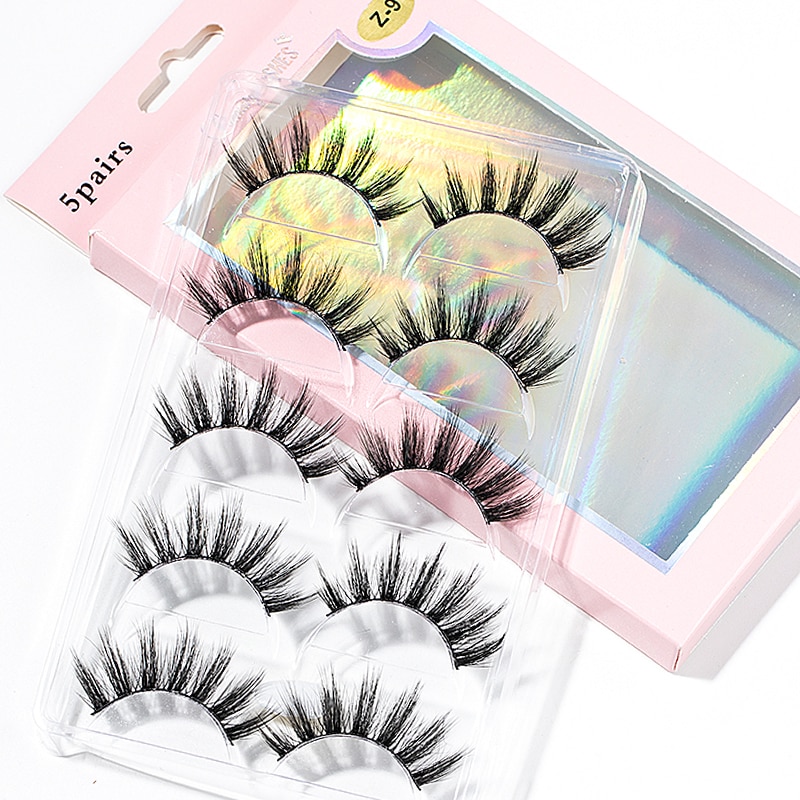 15-25 mm 3D Cross Eyelashes 5 Pairs Set 15-25 mm 3D Cross Eyelashes 5 Pairs Set