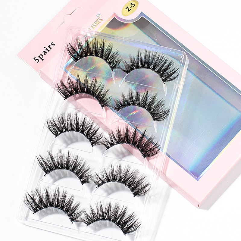 15-25 mm 3D Cross Eyelashes 5 Pairs Set 15-25 mm 3D Cross Eyelashes 5 Pairs Set
