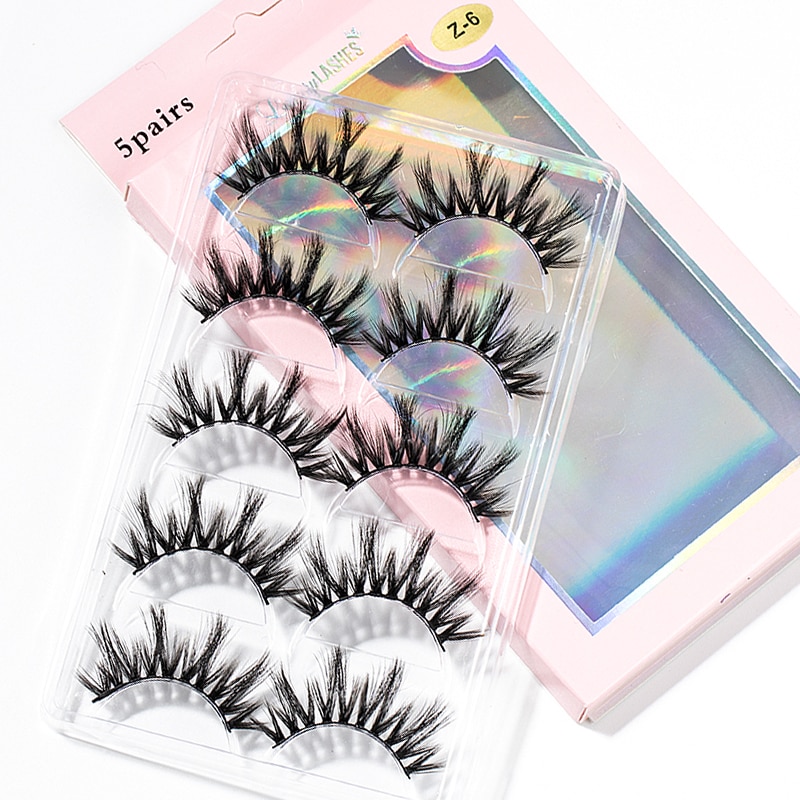 15-25 mm 3D Cross Eyelashes 5 Pairs Set 15-25 mm 3D Cross Eyelashes 5 Pairs Set