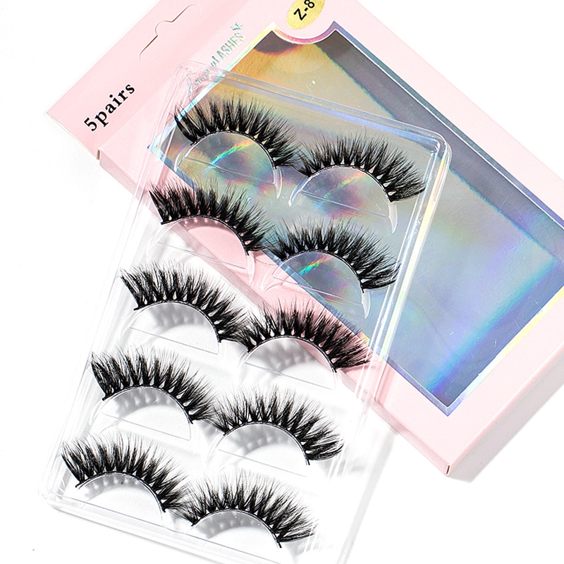 15-25 mm 3D Cross Eyelashes 5 Pairs Set 15-25 mm 3D Cross Eyelashes 5 Pairs Set