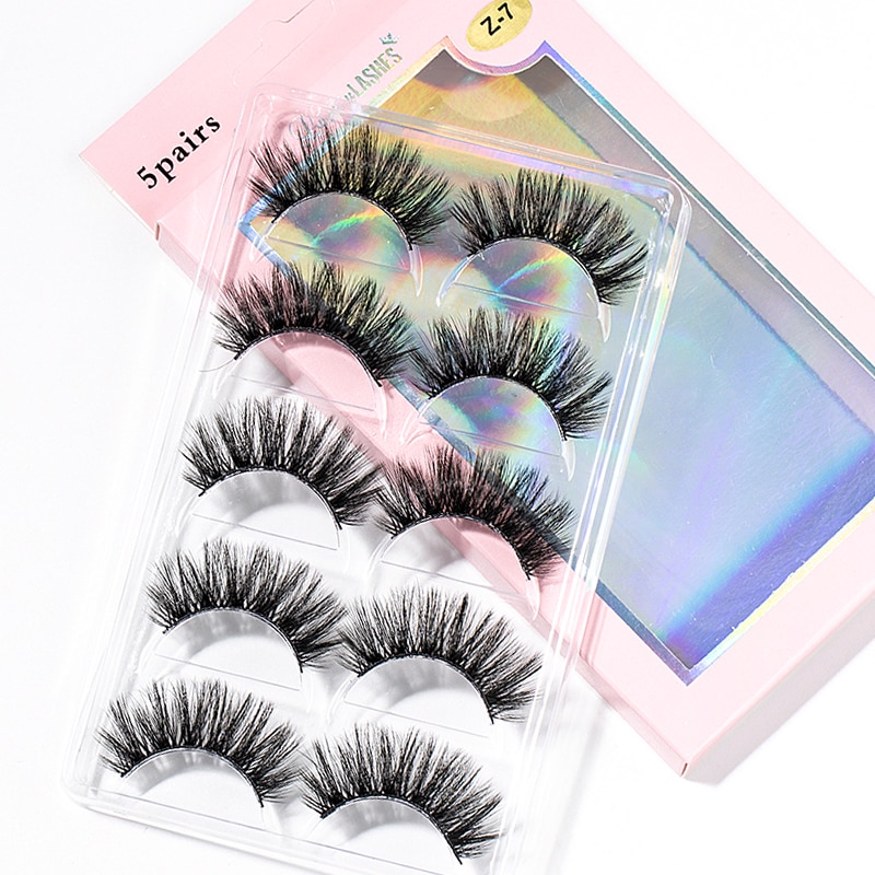 15-25 mm 3D Cross Eyelashes 5 Pairs Set 15-25 mm 3D Cross Eyelashes 5 Pairs Set