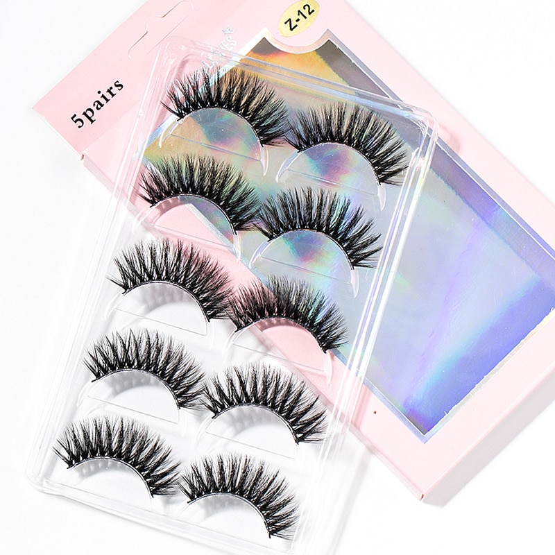 15-25 mm 3D Cross Eyelashes 5 Pairs Set 15-25 mm 3D Cross Eyelashes 5 Pairs Set