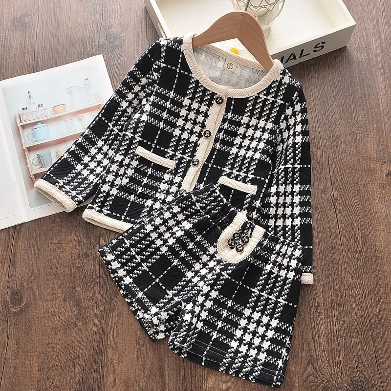 Girls Autumn Wool Clothing Set, 2 Pcs Girls Autumn Wool Clothing Set, 2 Pcs
