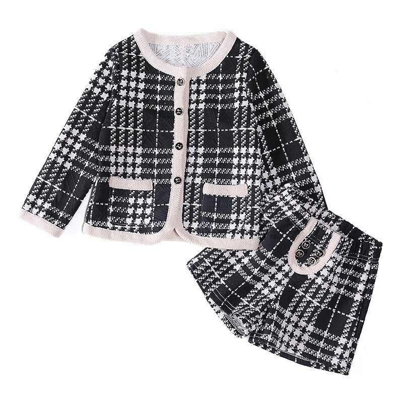 Girls Autumn Wool Clothing Set, 2 Pcs Girls Autumn Wool Clothing Set, 2 Pcs