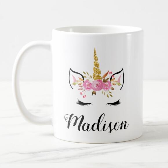 Unicorn Face with Eyelashes Mug Unicorn Face with Eyelashes Mug