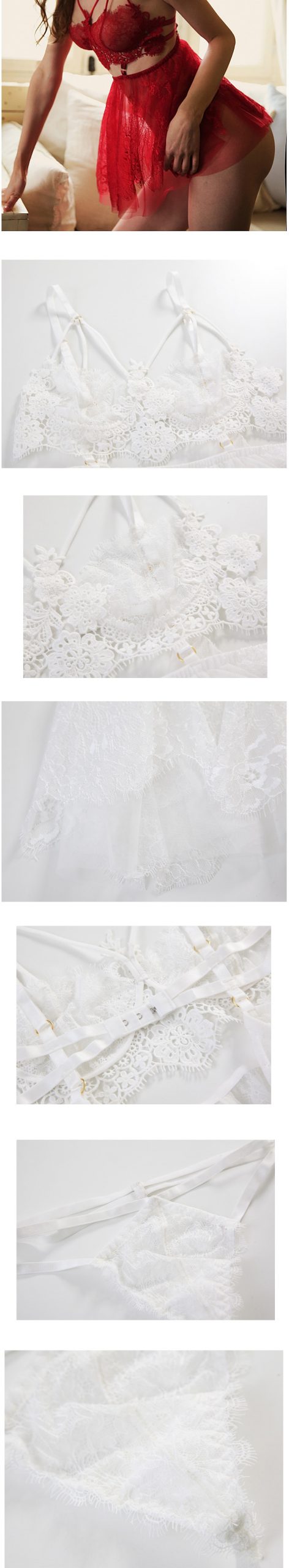 Women's Backless Lace Intimate Set Women's Backless Lace Intimate Set